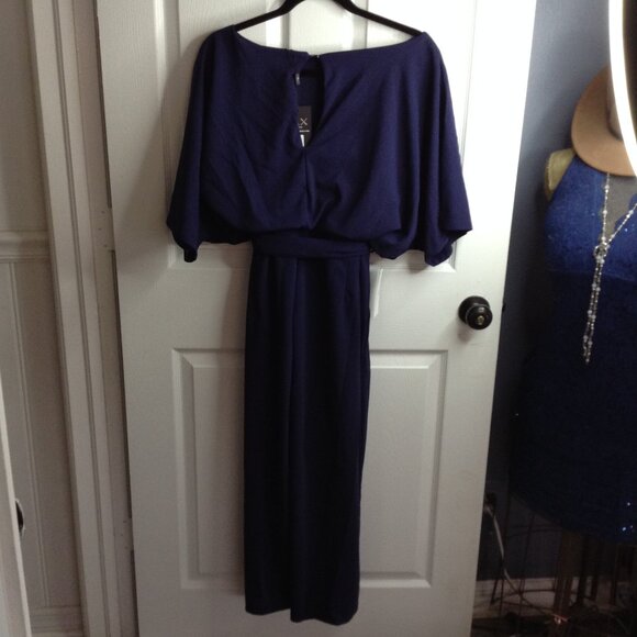 NWT Armani Exchange AX-14 Palazzo Pant Suit; Pockets, Navy, Avant Garde, Classic - Picture 2 of 6